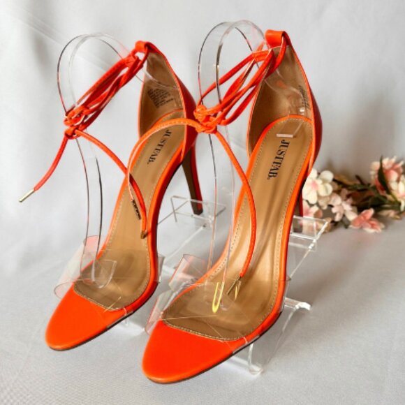 Turn Heads in Vibrant Neon Orange Heels - Picture 2 of 10